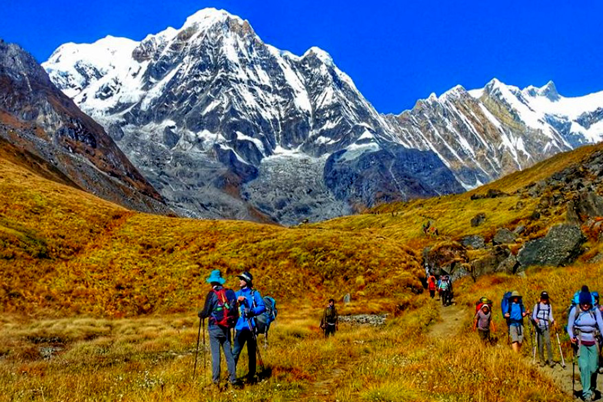 अन्नपूर्ण आधार शिविर पुग्ने पदमार्ग निर्माण